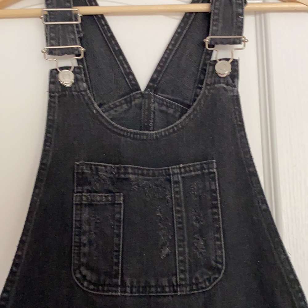 TopShop Moto Denim Shortalls - Picture 4 of 6
